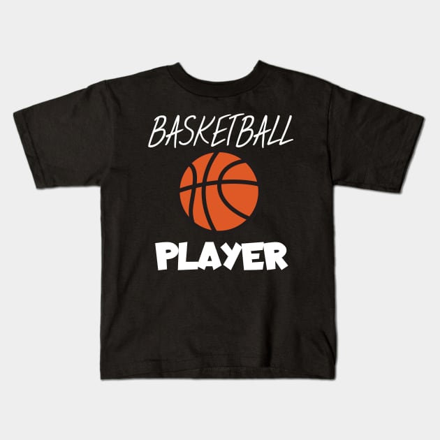 Basketball player Kids T-Shirt by maxcode